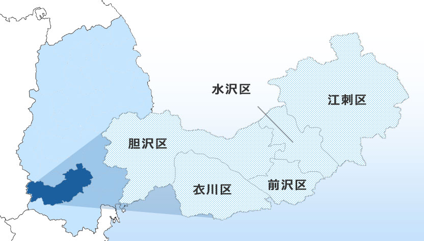 奥州市地図